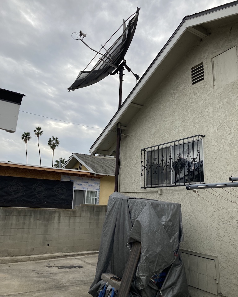 Large Satellite Dish Removal in Los Angeles, CA